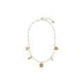 Statement Mixed Chip & Charm Necklace - Howlite