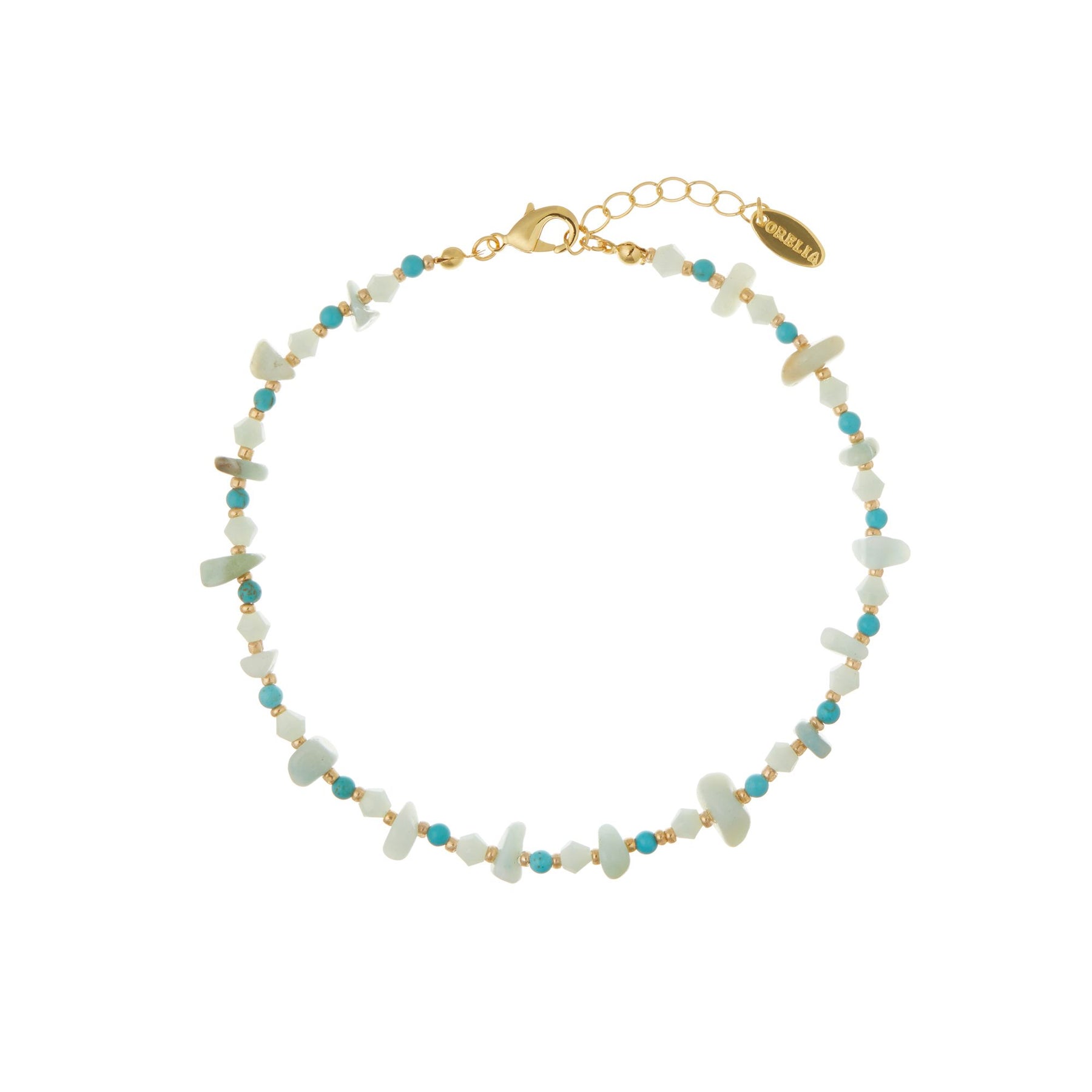Turquoise Chip Anklet - Turquoise