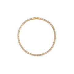 Crystal Cup Chain Tennis Bracelet 19 cm - Crystal