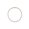 Cup Chain Tennis Bracelet - Light Pink