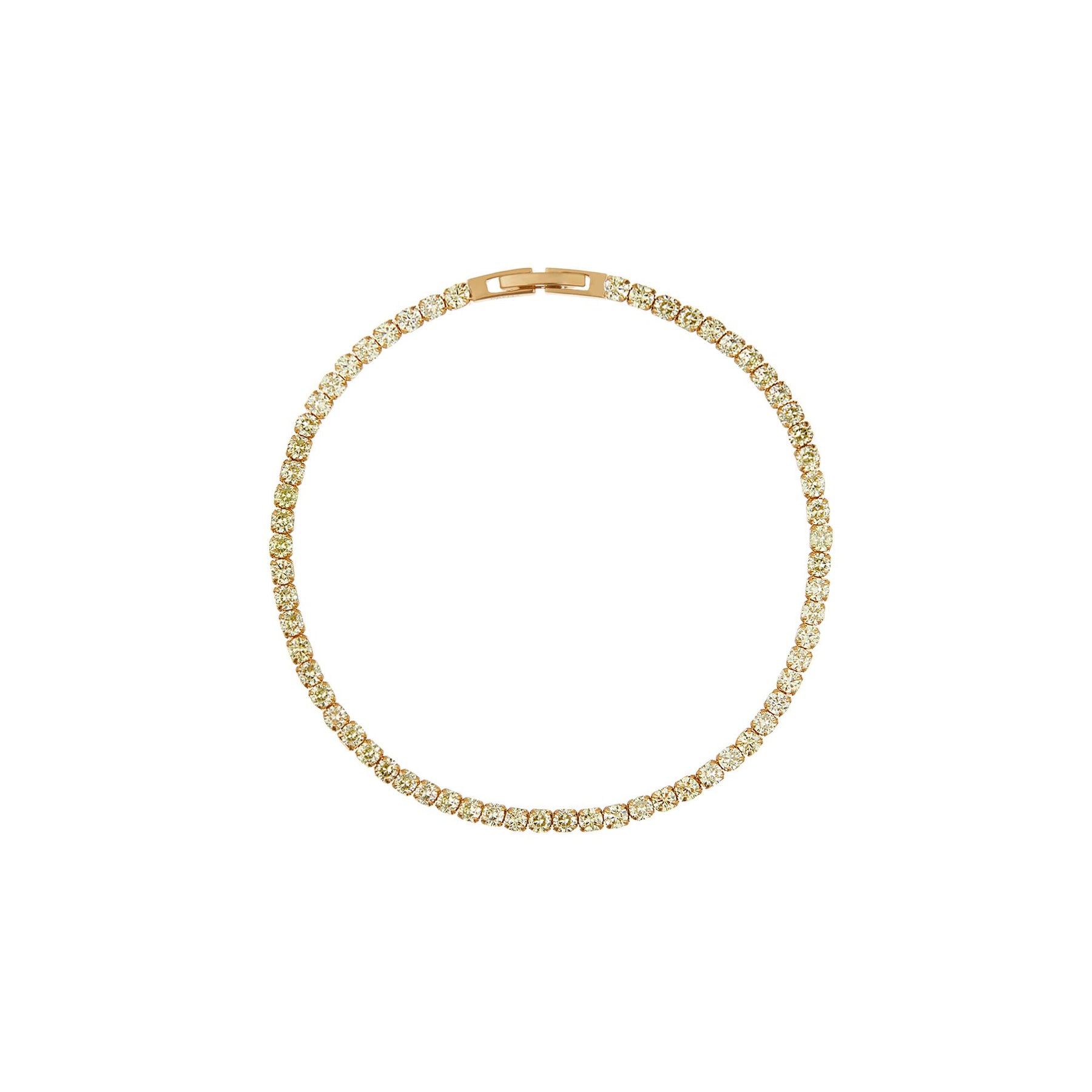 Cup Chain Tennis Bracelet - Apple Green
