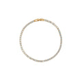 Cup Chain Tennis Bracelet - Aquamarine