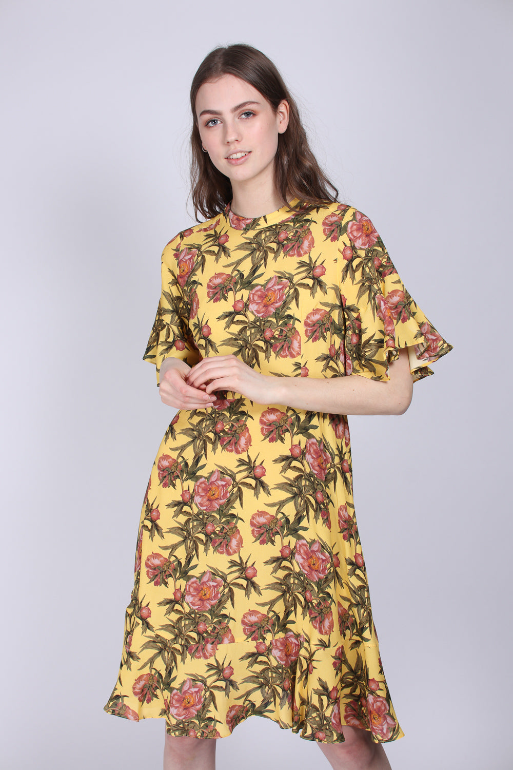 Draped Short Dress - Aspen Gold - MAUD - Kjoler - VILLOID.no