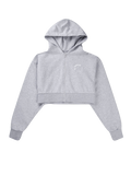Cropped Hoodie - Heather Grey