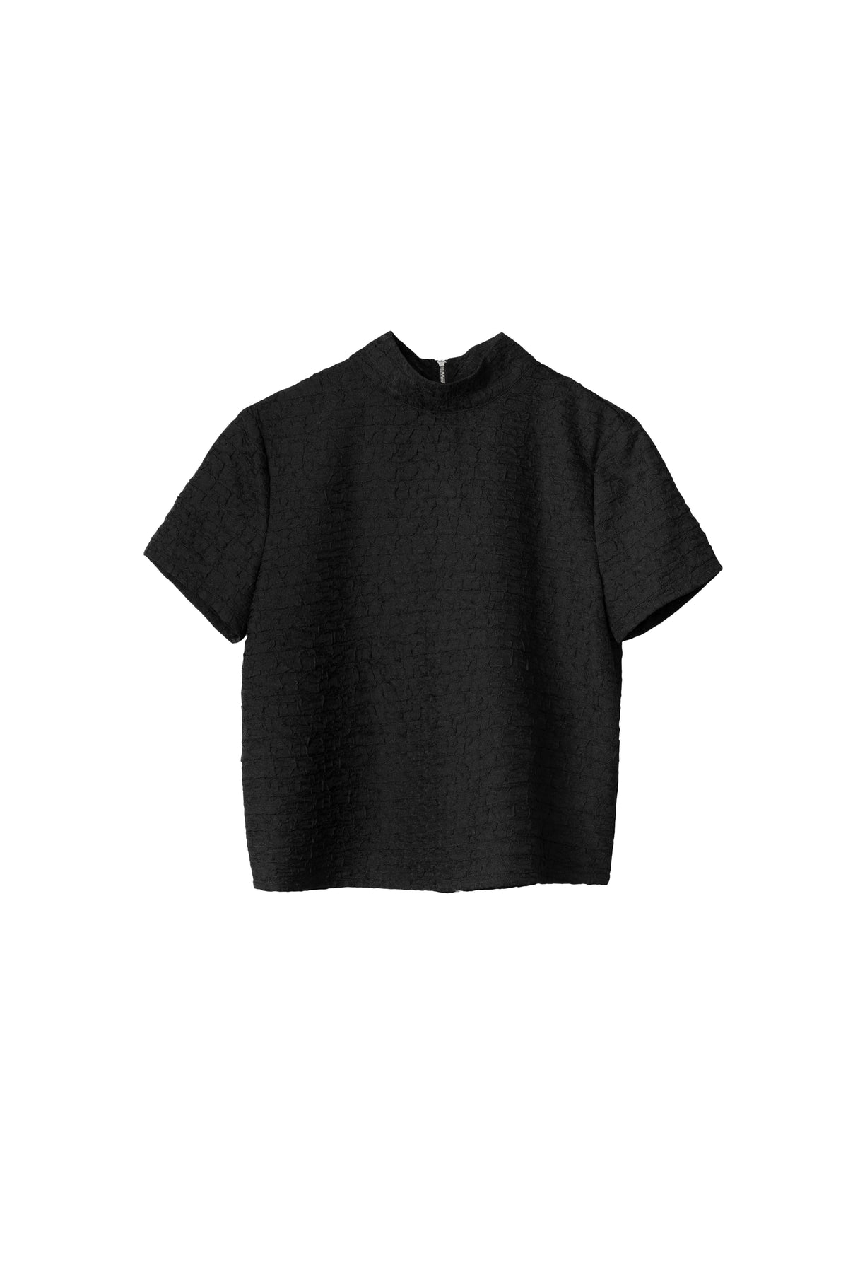 Ruth Textured Top - Jet Black
