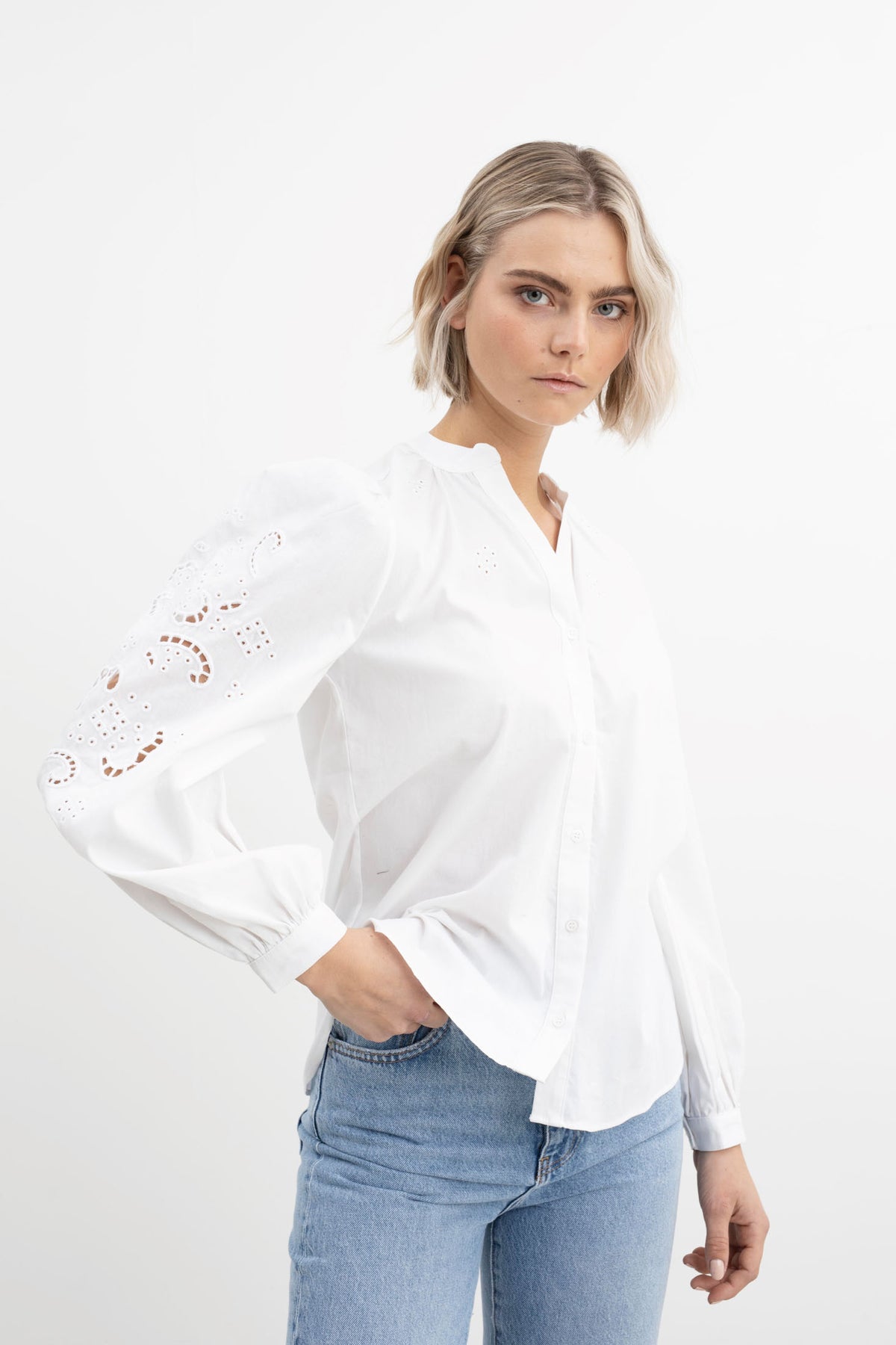 Palermo Blouse - White