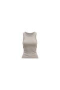 Pia Rib Singlet - Dusty Olive