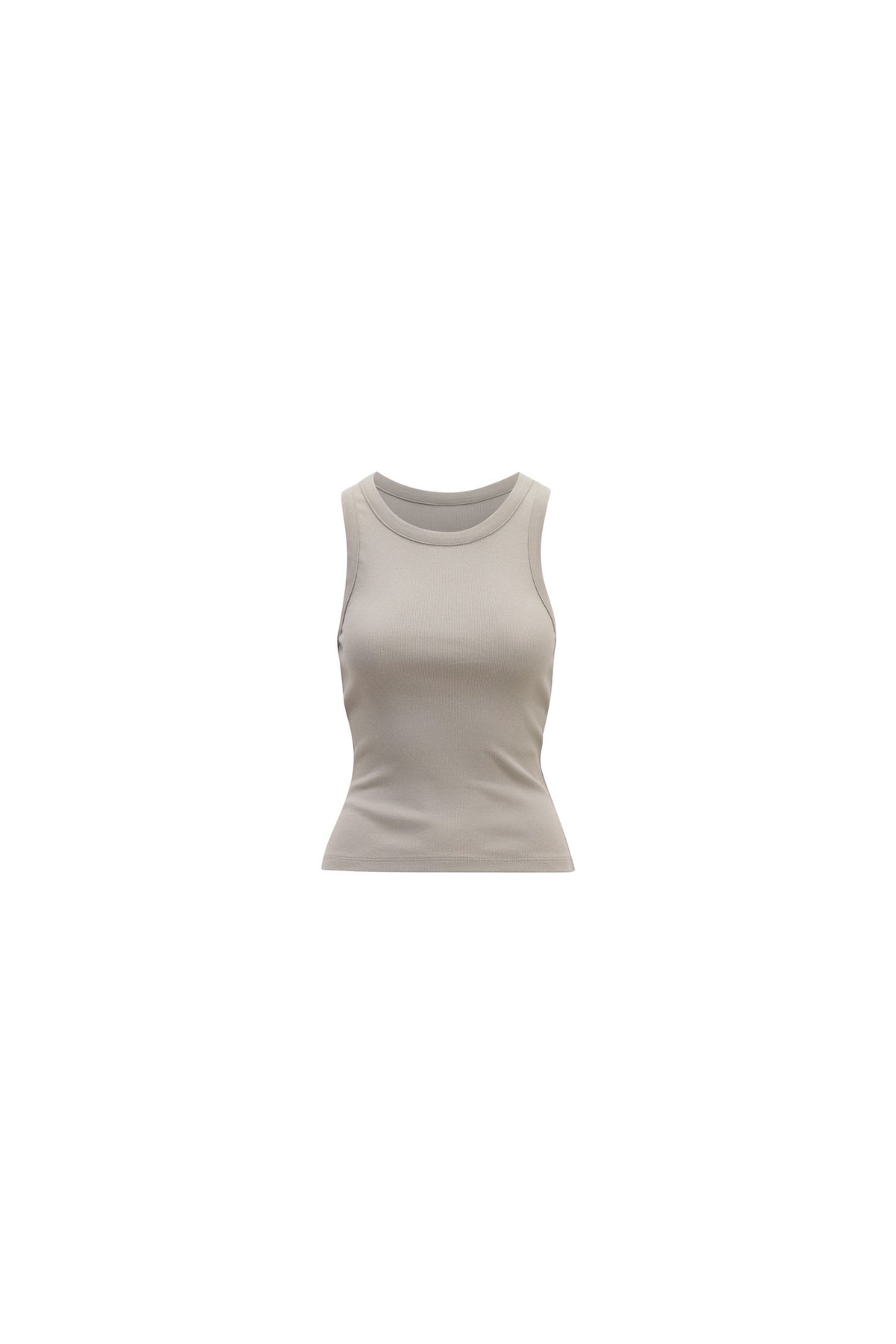 Pia Rib Singlet - Dusty Olive