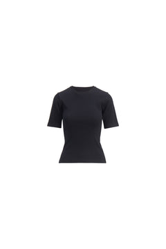 Pippa Rib Tee - Black