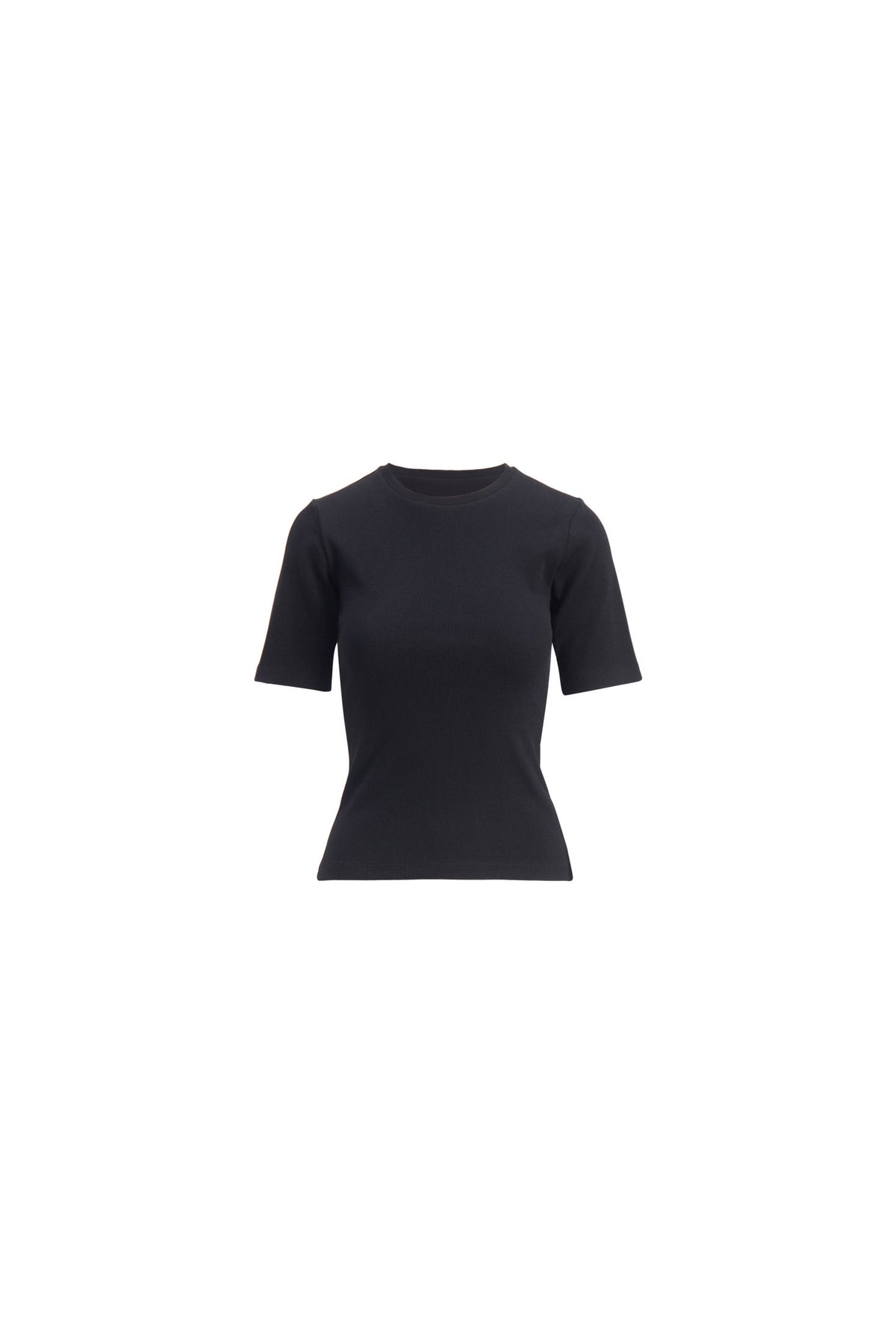 Pippa Rib Tee - Svart