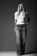 Pippa Rib Tee - Ecru