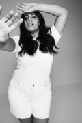 Pippa Rib Tee - Ecru