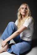 Pippa Rib Tee - Ecru