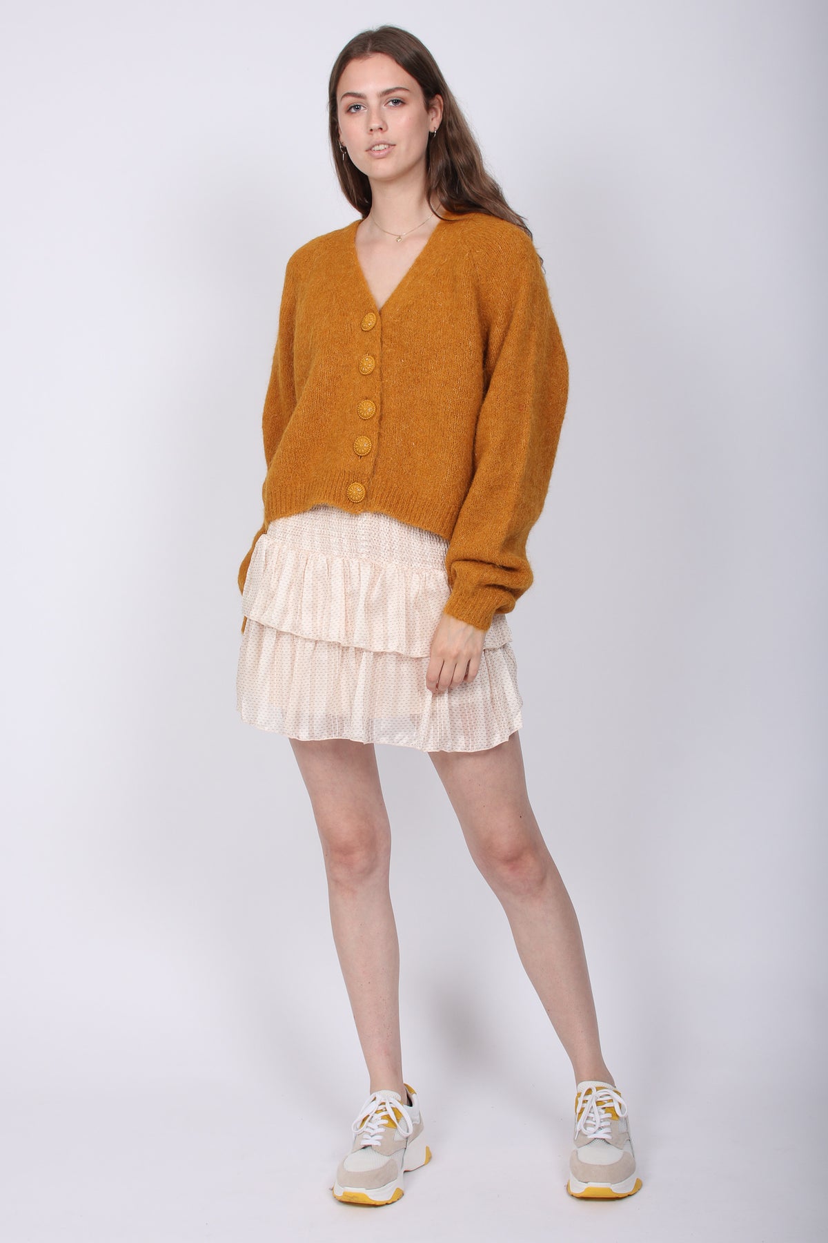 Carin Dot Skirt - Beige - Neo Noir - Skjørt - VILLOID.no
