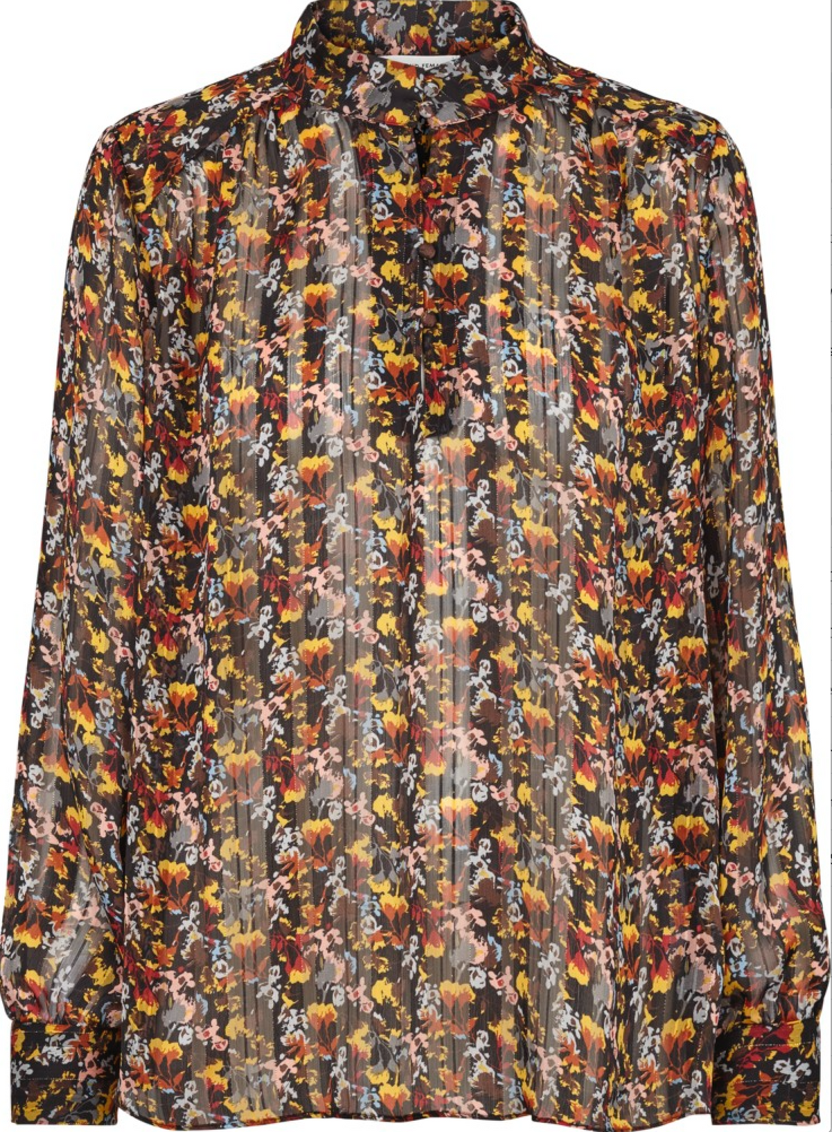 Leon Blouse - Black - Second Female - Bluser & Skjorter - VILLOID.no