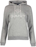 Gant Lock Up Sweat Hoodie - Grey Melange - GANT - Gensere - VILLOID.no