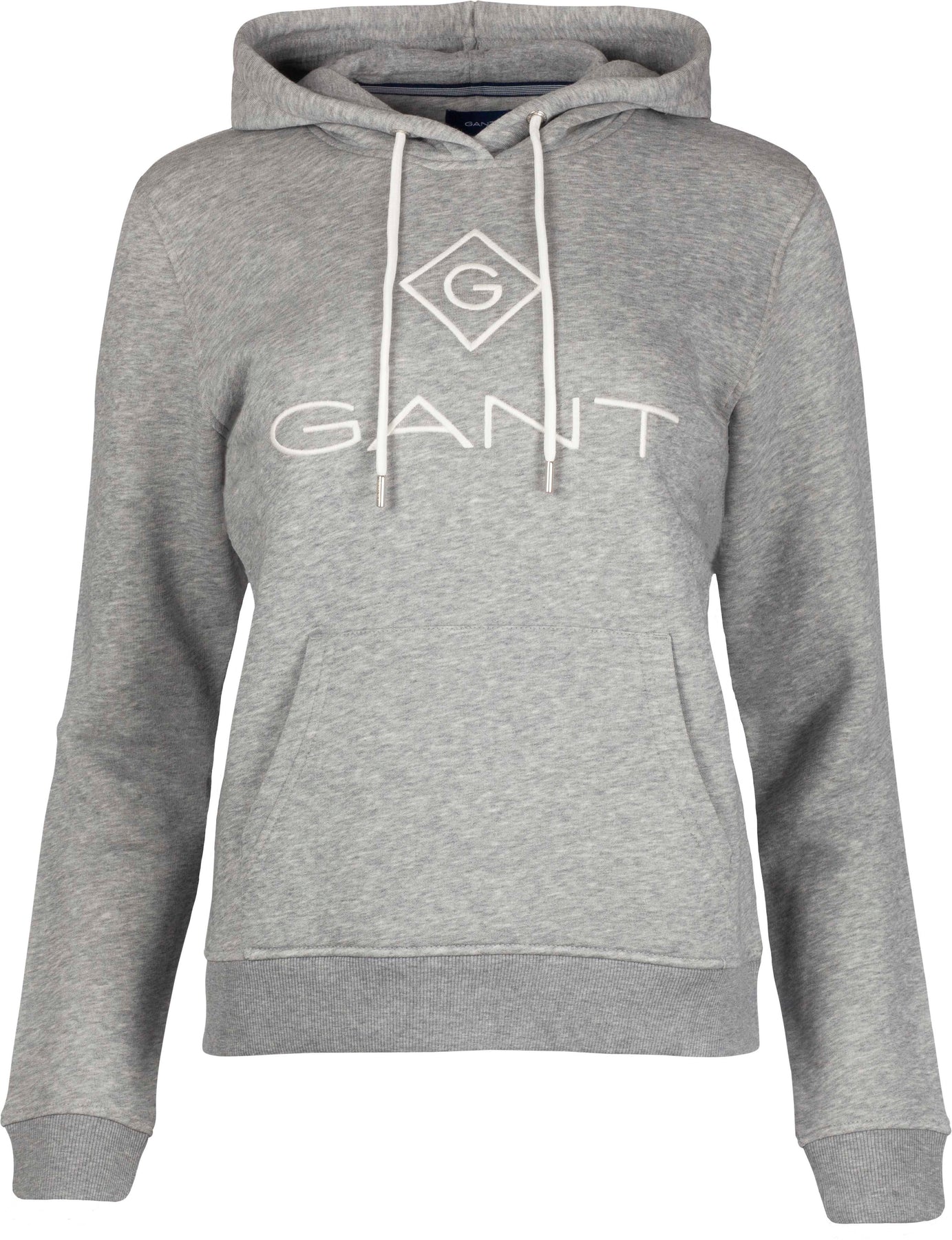 Gant Lock Up Sweat Hoodie - Grey Melange - GANT - Gensere - VILLOID.no