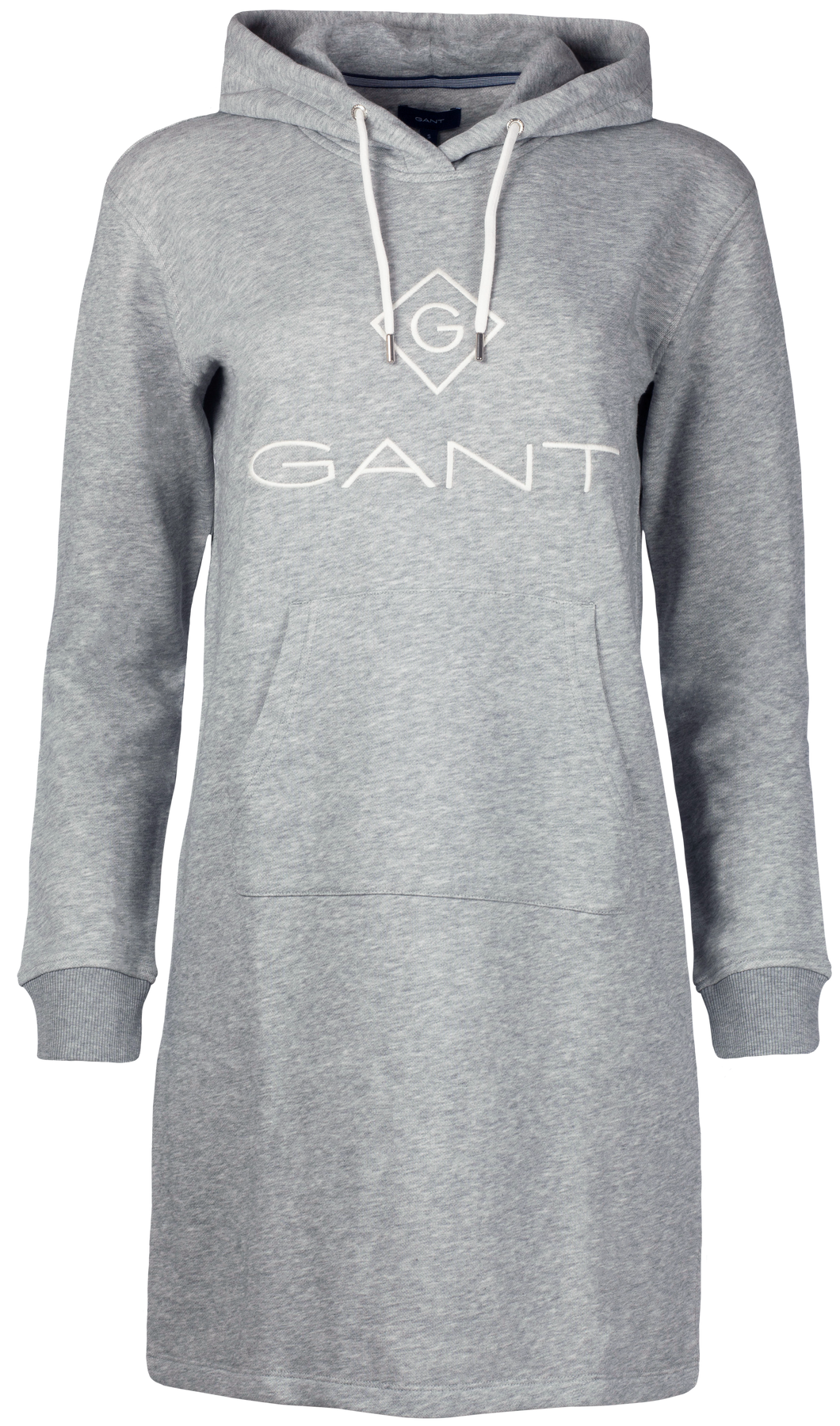 Gant Lock Up Hoodie Dress - Grey Melange - GANT - Kjoler - VILLOID.no