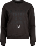 Llanesalf Because Woman Sweatshirt - Asphalt
