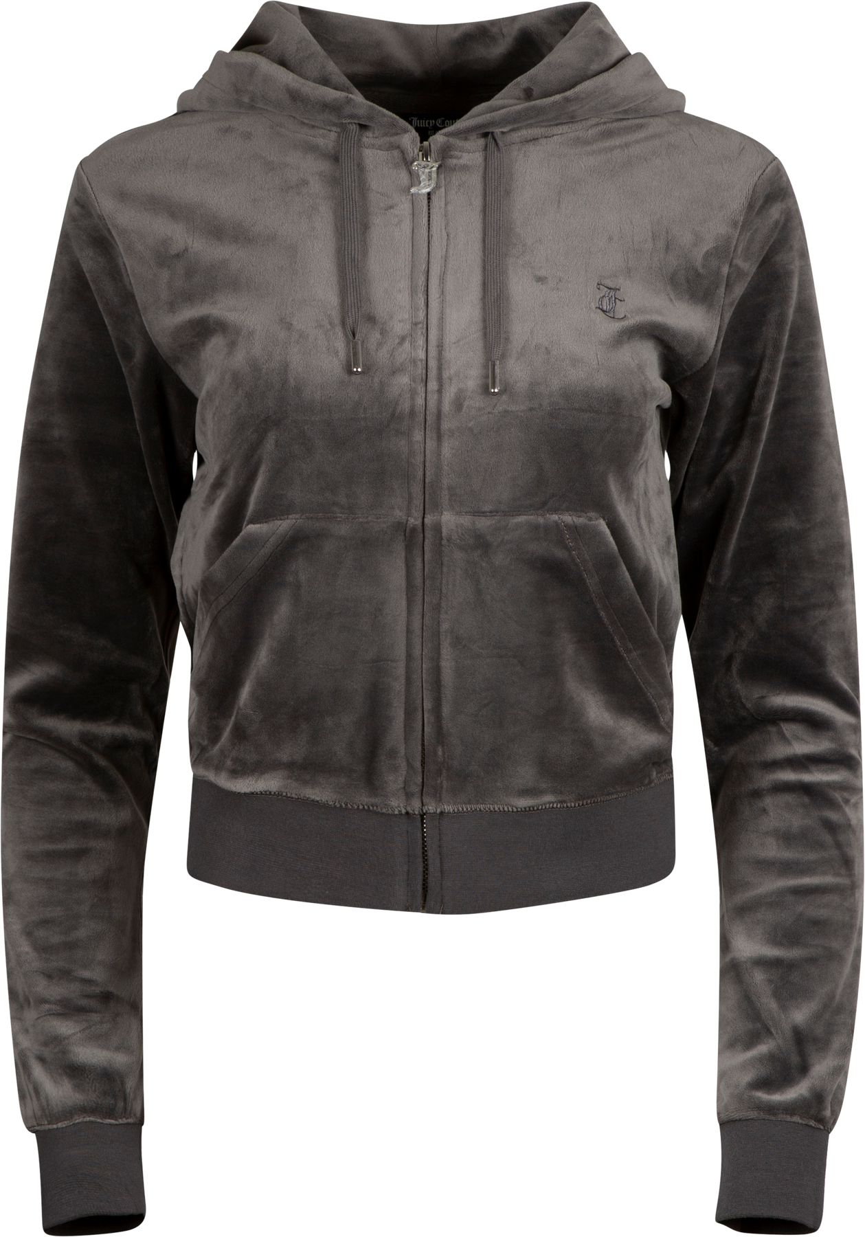 Robertson Classic Velour Zip Hoodie - Top Hat