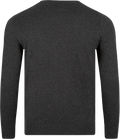 Cotton Merino Crew Jumper - Charcoal Marl