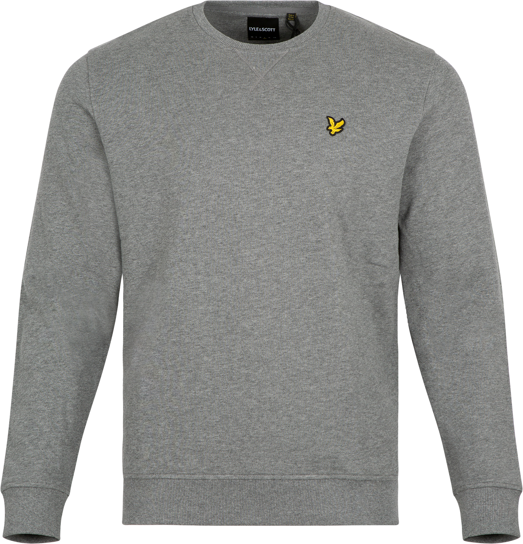 Crew Neck Sweatshirt - Mid Grey Marl