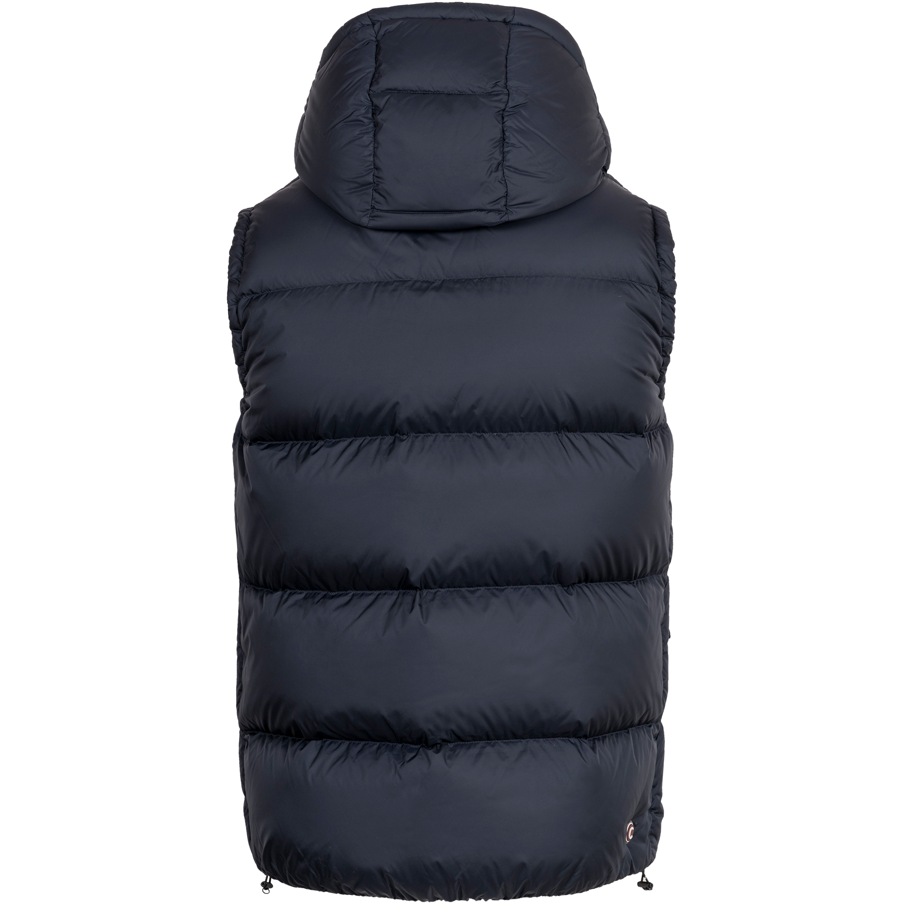 Down Vest With Detachable Hood - Navy Blue