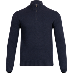 4472 Mens Half Zip Sweater - Navy Blue