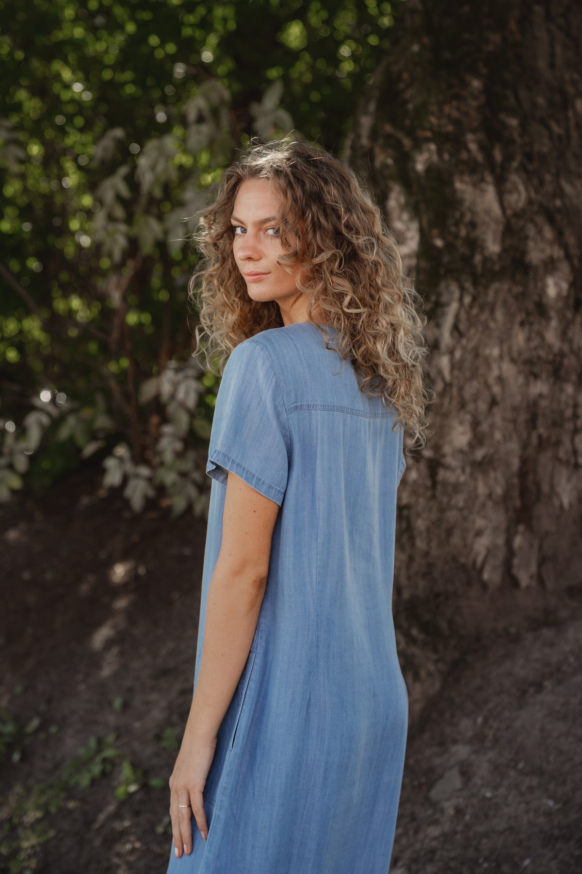KaminasPW Dress - Medium Blue Denim