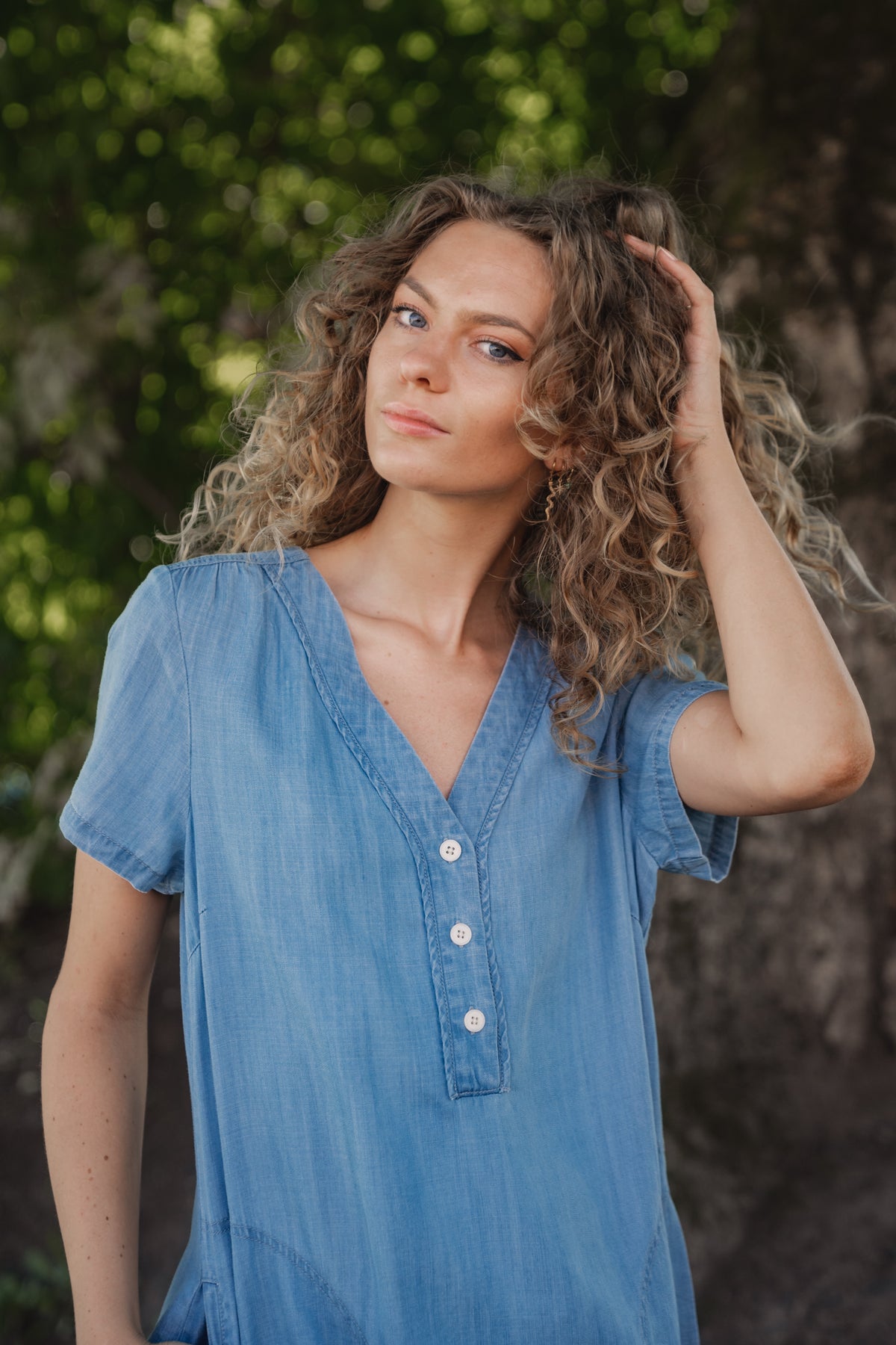 KaminasPW Dress - Medium Blue Denim