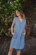 KaminasPW Dress - Medium Blue Denim