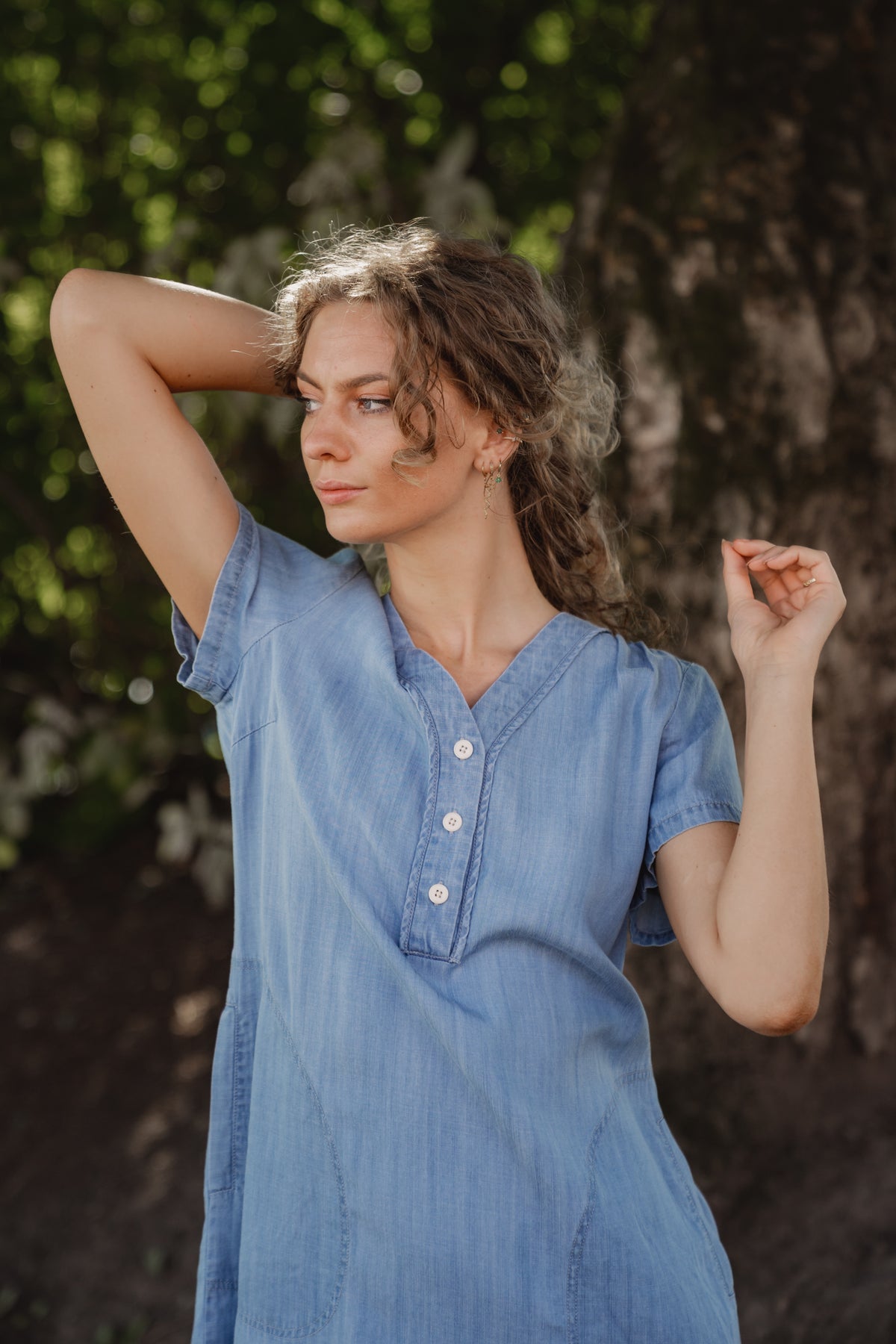 KaminasPW Dress - Medium Blue Denim