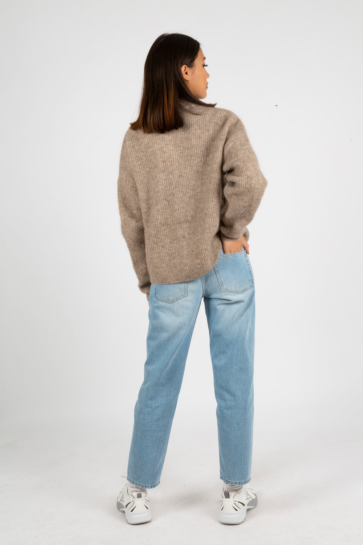 DebbieGZ Short Cardigan - Warm Sand Melange