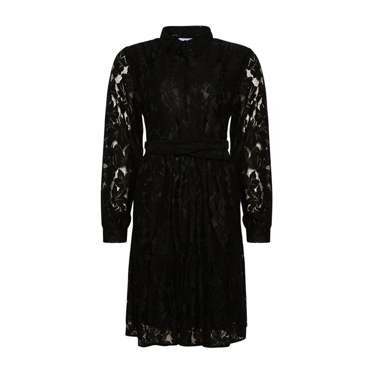 Pixi Shirt Dress Lace - Black