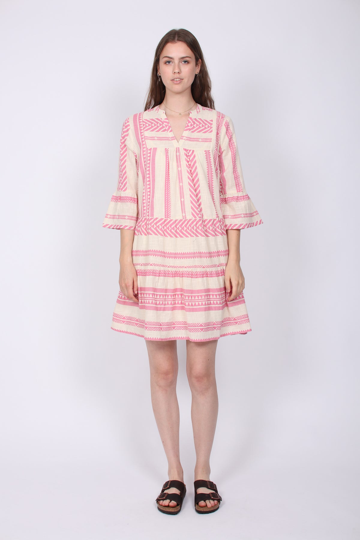 Gunvor Aztec Dress - Pink - Neo Noir - Kjoler - VILLOID.no