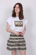 Alva MSCH STD Tee - White/Celina - Moss Copenhagen - T-skjorter & Topper - VILLOID.no