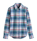 Winter Twill Madras Check Shirt - Mid Blue - GANT - Bluser & Skjorter - VILLOID.no