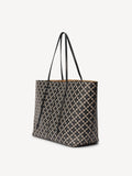 Abi Printed Tote Bag - Black