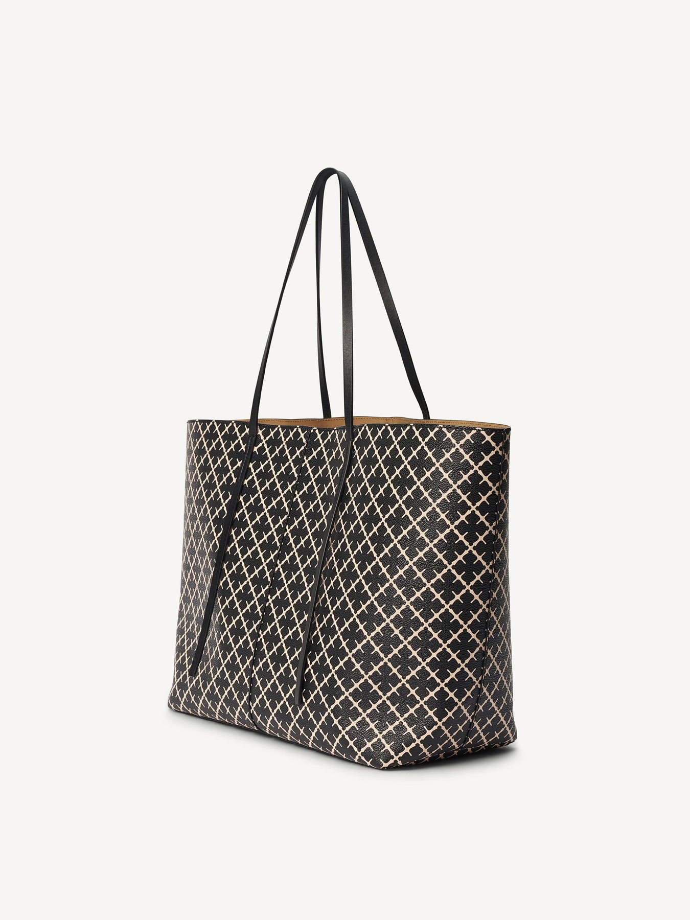 Abi Printed Tote Bag - Black