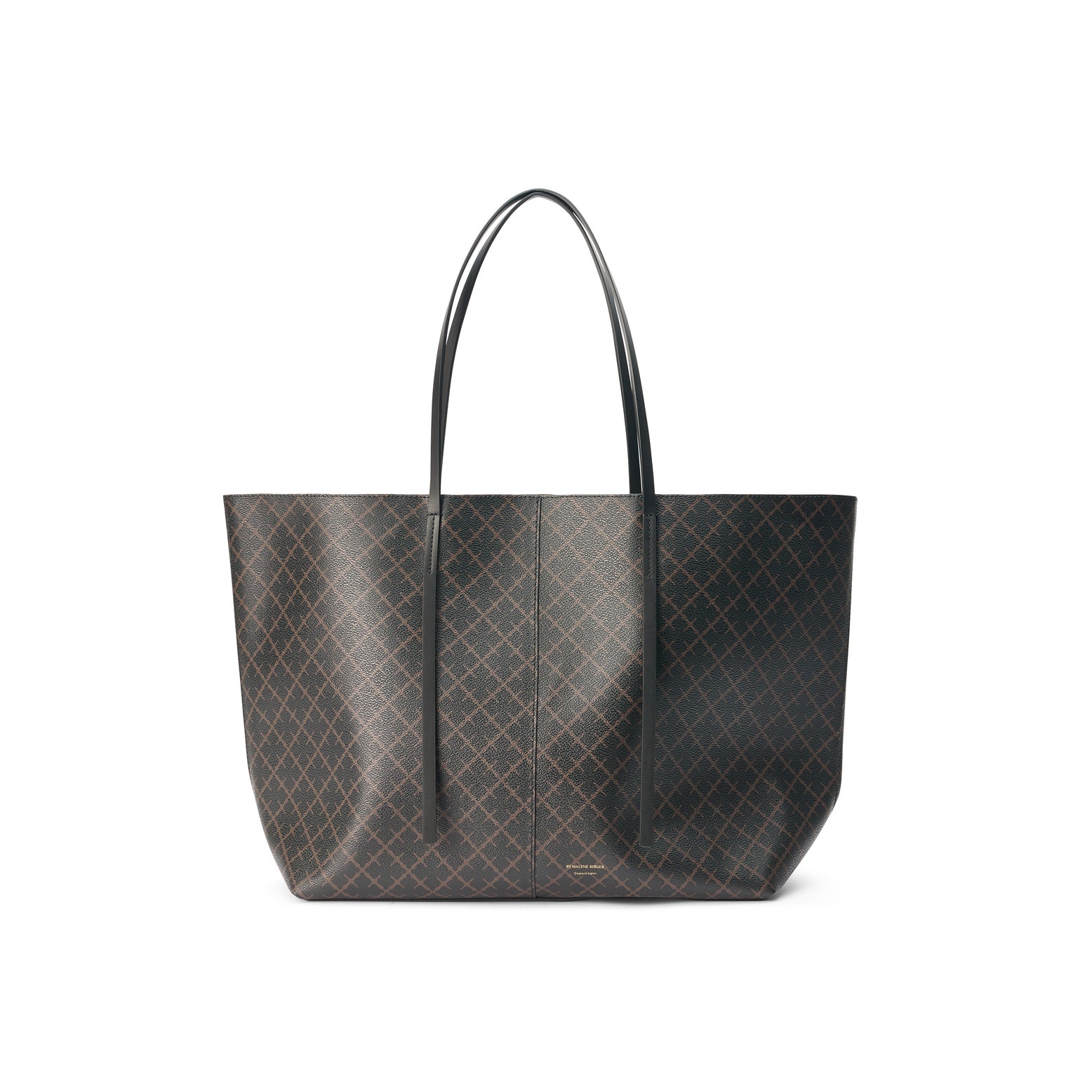 Abi Printed Tote Bag - Dark Chocolate