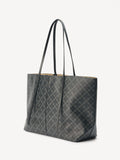 Abigail Printed Tote Bag - Charcoal