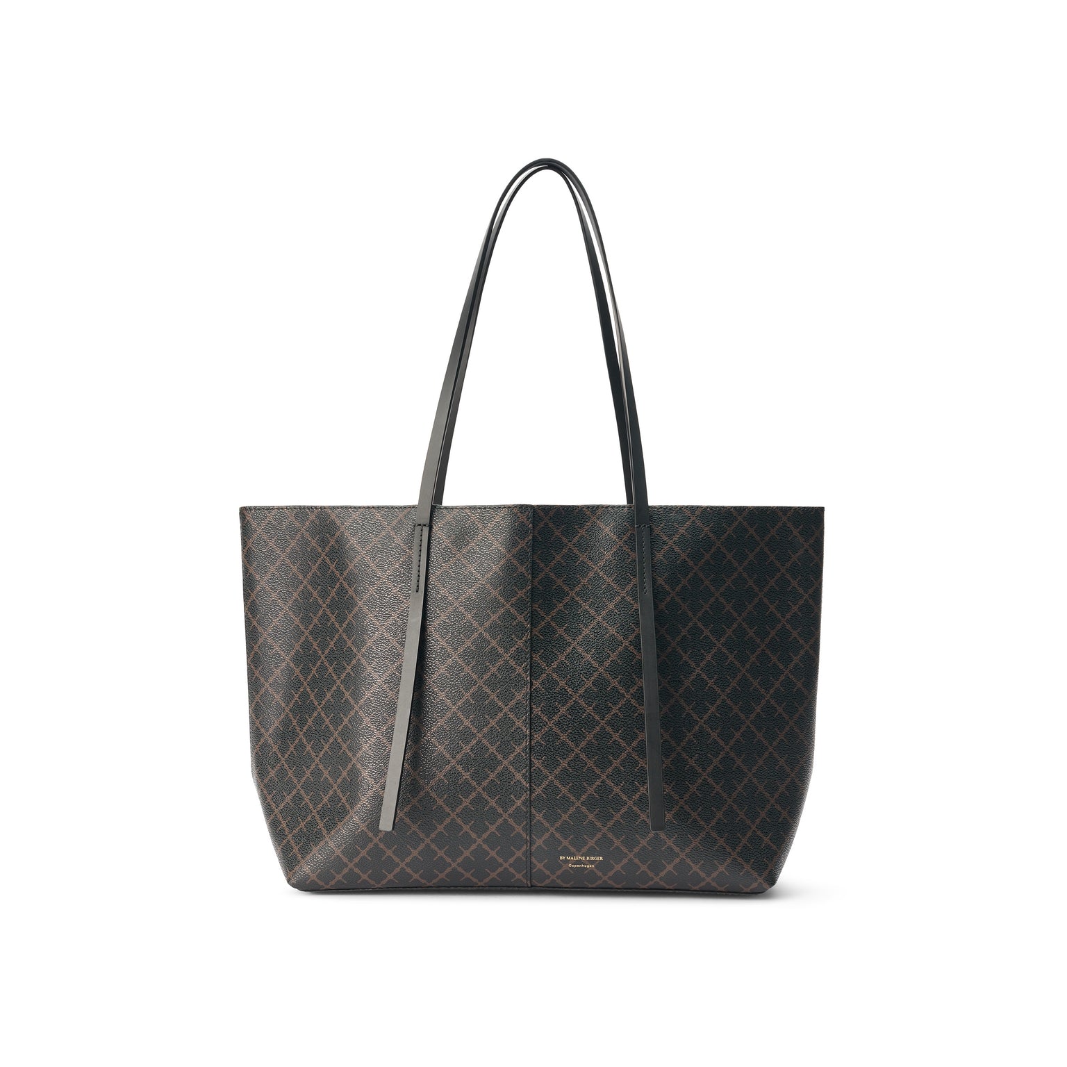 Abigail Printed Tote Bag - Dark Chocolate