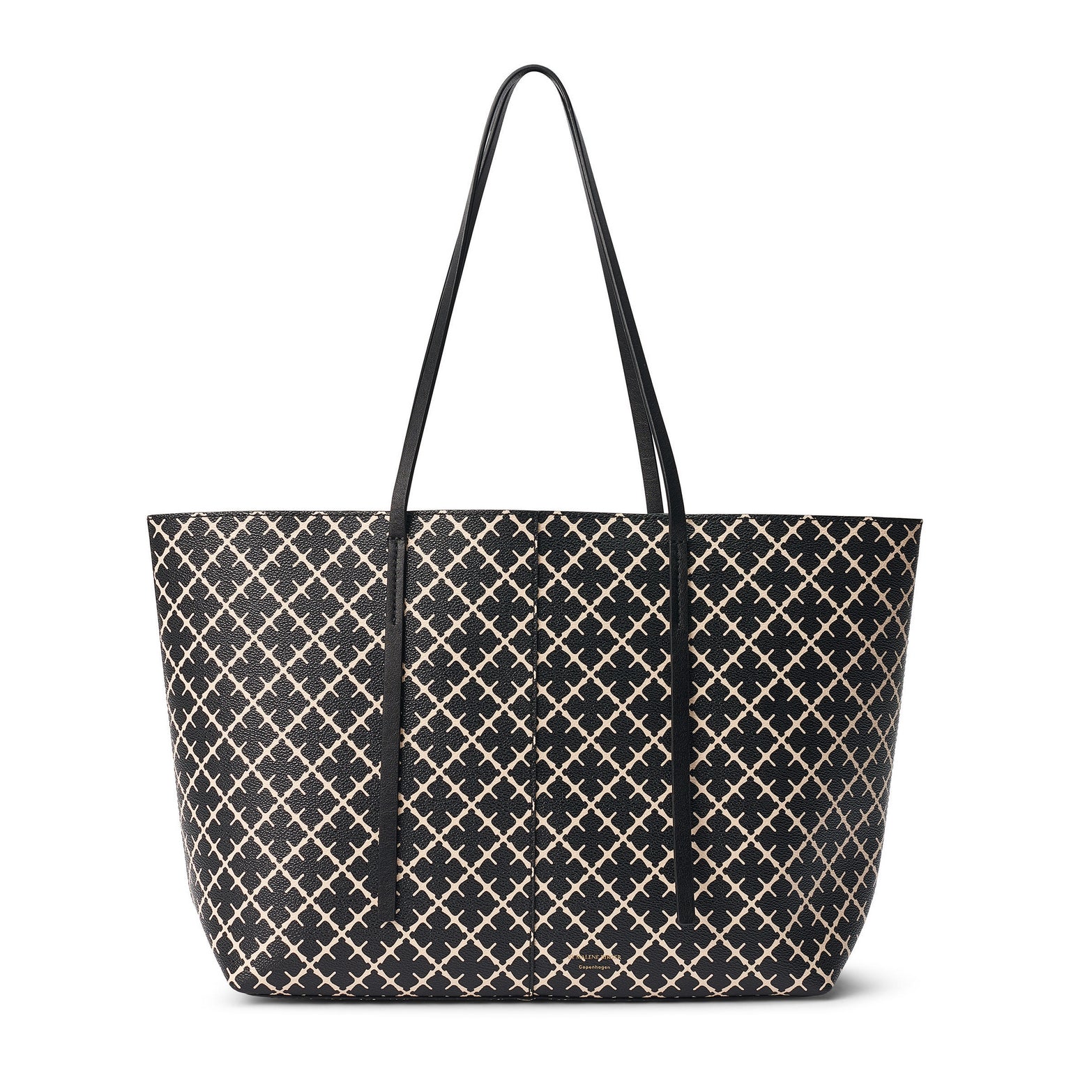 Abigail Printed Tote Bag - Svart