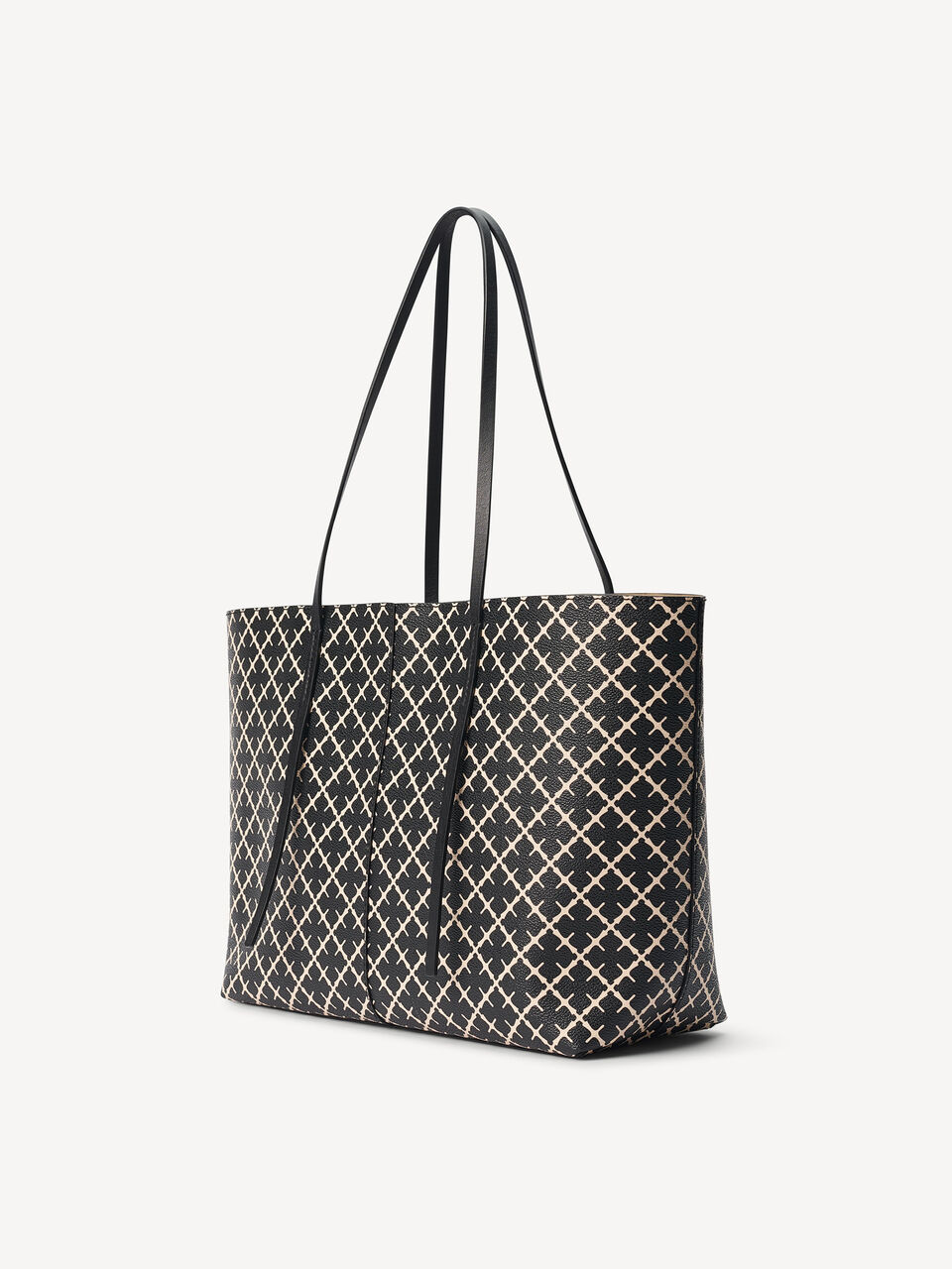 Abigail Printed Tote Bag - Svart