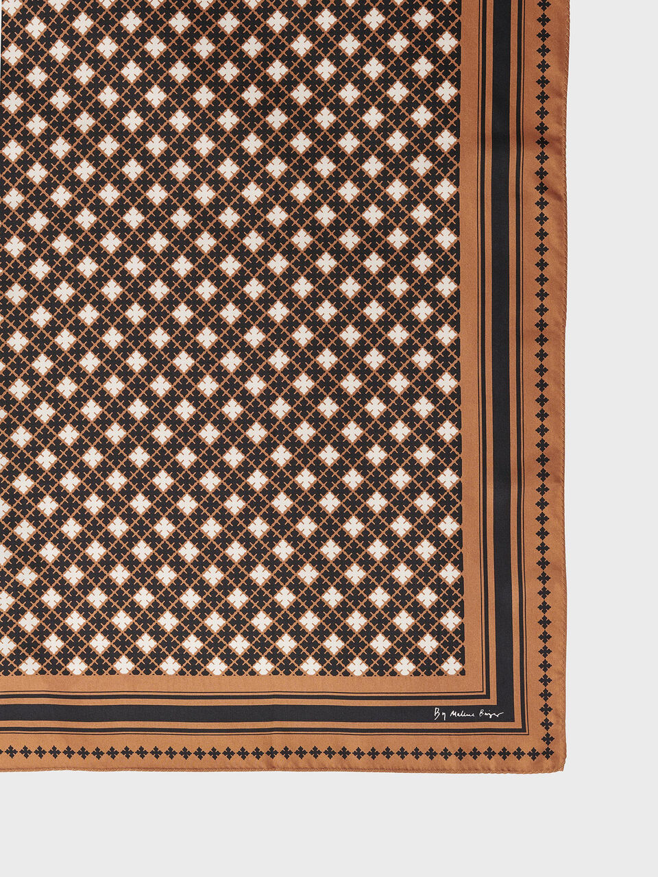Carrey Silk Scarf - Black