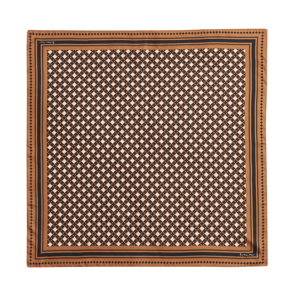 Carrey Silk Scarf - Black