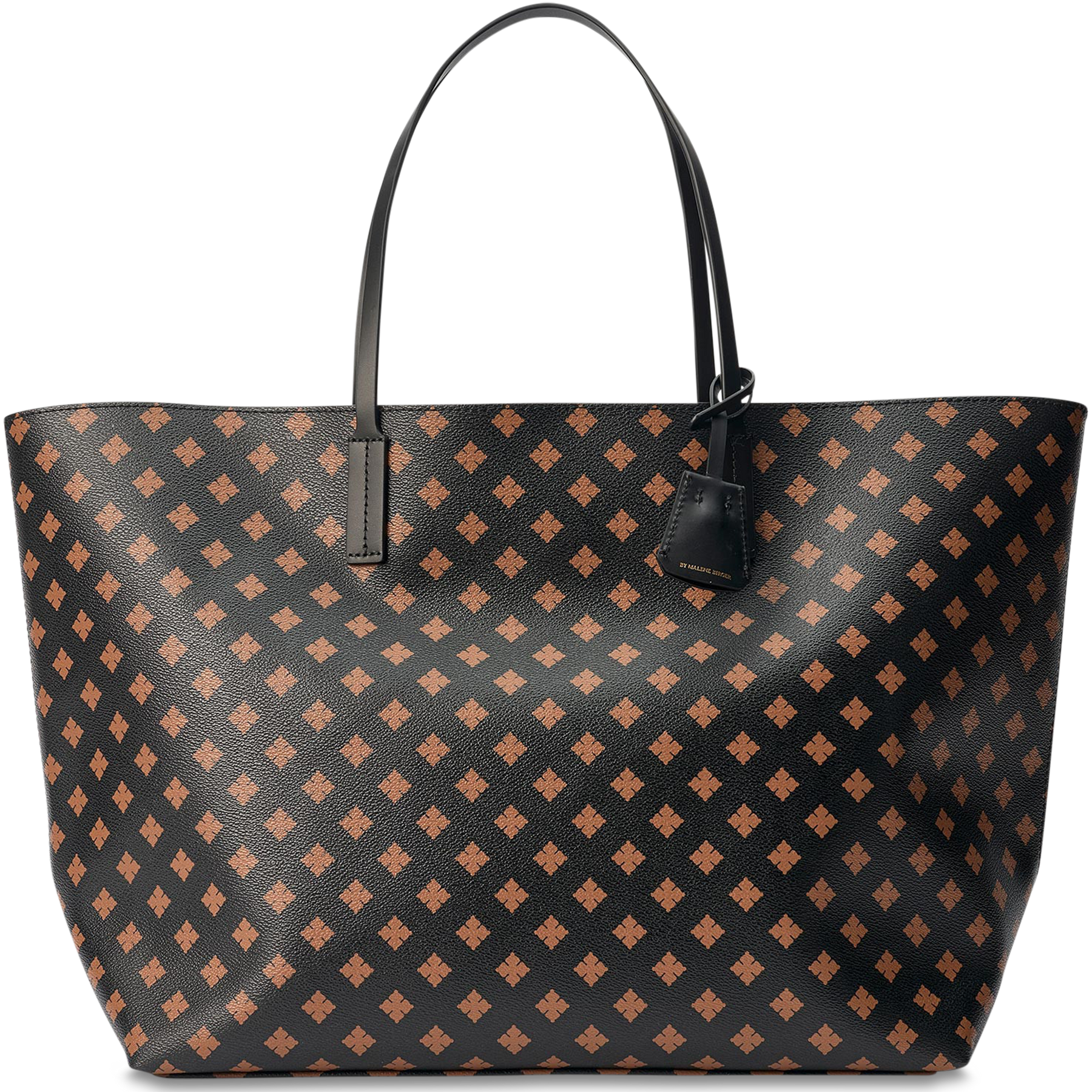 Abi Tote - Black Flower Print
