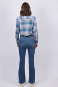 Winter Twill Madras Check Shirt - Mid Blue - GANT - Bluser & Skjorter - VILLOID.no