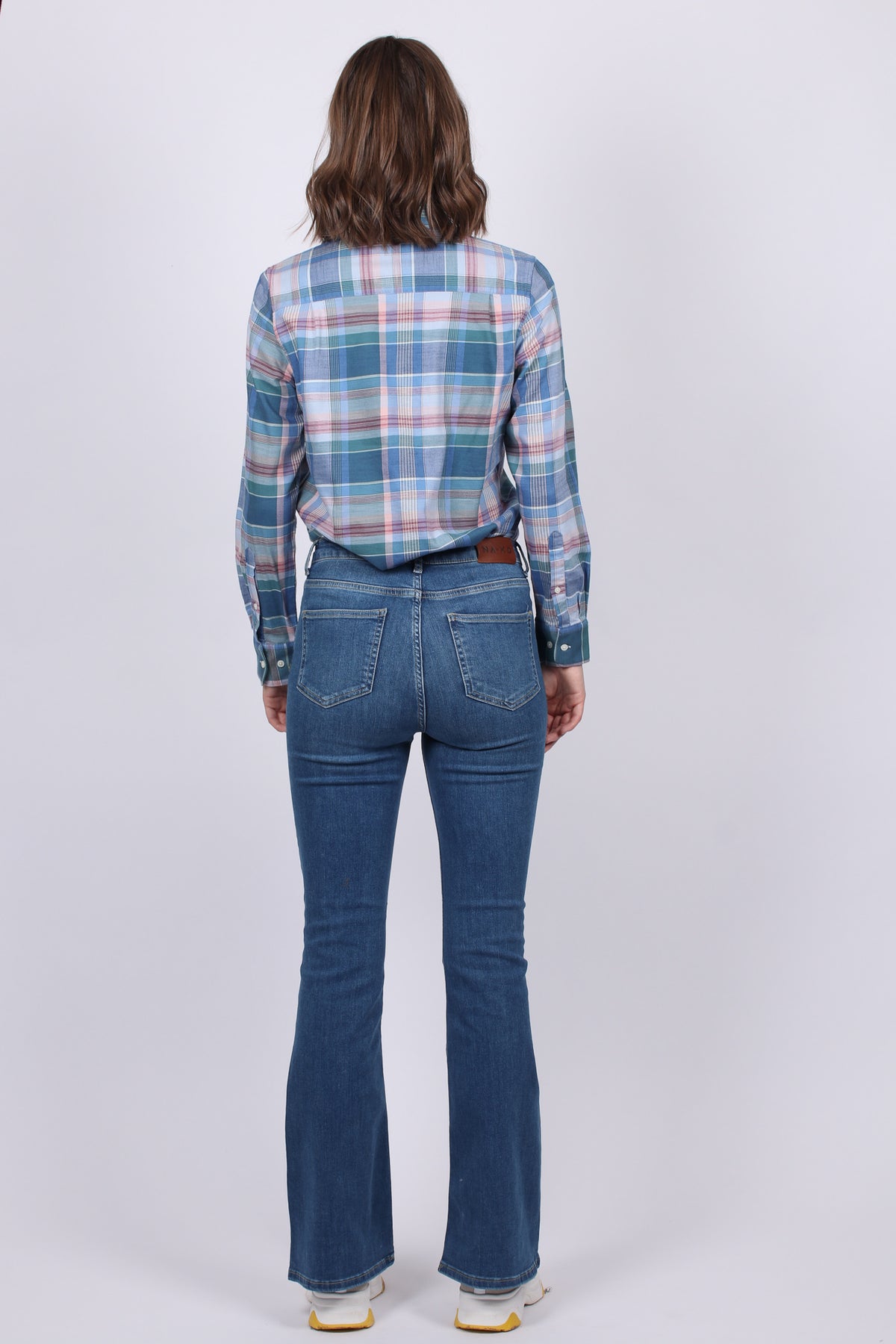 Winter Twill Madras Check Shirt - Mid Blue - GANT - Bluser & Skjorter - VILLOID.no
