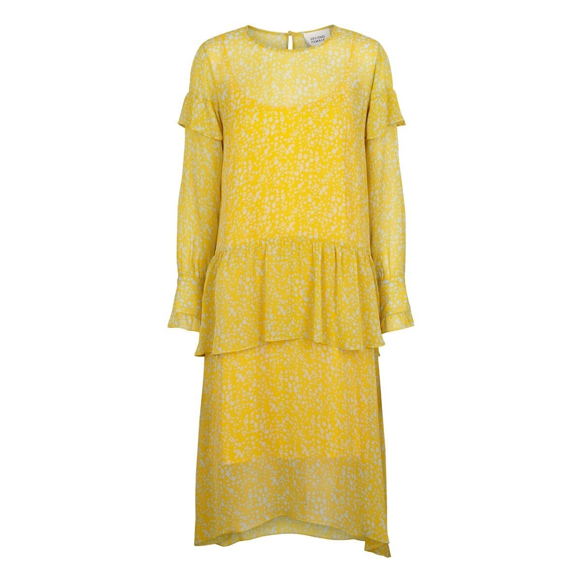 Olivia Dress - Sunshine - Second Female - Kjoler - VILLOID.no